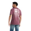 'Ariat' Men's Minimalist Tee - Burgundy Heather 1 'Ariat' Men's Minimalist Tee - Burgundy Heather -Outdoor Clothing Store F22 MNS WEST 10042641 back 1024x1024@2x