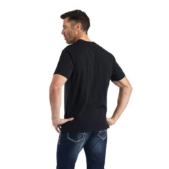 'Ariat' Men's Ariat Flagscape T-Shirt - Black 4 'Ariat' Men's Ariat Flagscape T-Shirt - Black -Outdoor Clothing Store F22 MNS WEST 10042776 back 1024x1024@2x