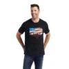 'Ariat' Men's Ariat Flagscape T-Shirt - Black 1 'Ariat' Men's Ariat Flagscape T-Shirt - Black -Outdoor Clothing Store F22 MNS WEST 10042776 front 1024x1024@2x