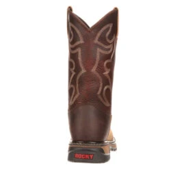 'Rocky' Men's 10" Original Ride Branson Roper WP Round Toe - Tan / Bridle Brown -Outdoor Clothing Store FQ0002732 back 1024x1024@2x