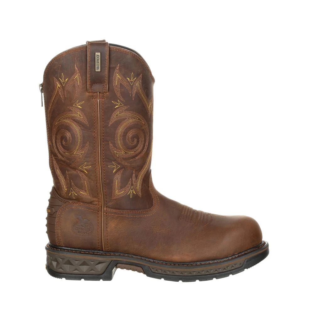 'Georgia Boot' Men's 10" Carbo-Tec EH WP Comp Toe - Brown 'Georgia Boot' Men's 10" Carbo-Tec EH WP Comp Toe - Brown -Outdoor Clothing Store