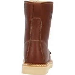 'Georgia Boot' Men's 8" Wedge Moc Toe EH Soft Toe - Brown -Outdoor Clothing Store GB00480 back 1024x1024@2x