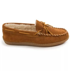 'Minnetonka' Men's Pile Lined Hardsole Moc Slipper - Tan (Wide) -Outdoor Clothing Store GUEST dd242588 15c2 475d 8683 7def025a2228 1024x1024@2x