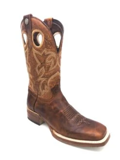 'Tanner Mark' Men's 13" Western Square Toe - Orange (Tan) / Marble Orix -Outdoor Clothing Store IMG 3257 1024x1024@2x