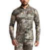 'Sitka' Men's Core Midweight Zip T-Shirt - Big Game : Optifade Open Country -Outdoor Clothing Store Img SITKA BG 2021 10068 OB Mens Core Midweight Zip T LS Optifade Open Country 592p Studio 1996 1024x1024@2x