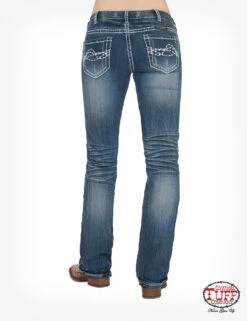 'Cowgirl Tuff' Women's Edgy Bootcut - Medium Wash -Outdoor Clothing Store JEDGYJ 4 1024x1024@2x