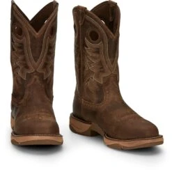 'Tony Lama' Men's 11" River EH Western Round Toe - Brown 10 'Tony Lama' Men's 11" River EH Western Round Toe - Brown -Outdoor Clothing Store JST 002 RR3370 1024x1024@2x
