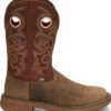 'Justin' Men's 11" Rush Western Square Toe - Peanut Tan / Bronze Orange -Outdoor Clothing Store JST 004 SE7402 1024x1024@2x
