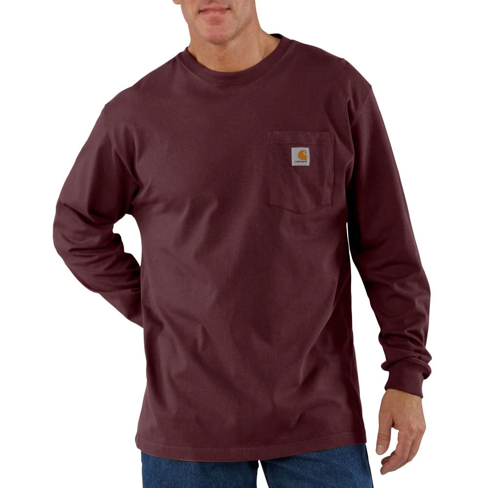 'Carhartt' Men's Heavyweight Sleeve Logo T-Shirt - Port 'Carhartt' Men's Heavyweight Sleeve Logo T-Shirt - Port -Outdoor Clothing Store K126PRT MF18 13c2ba7d c147 4618 9acd