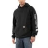 'Carhartt' Men's Midweight Logo Hoodie - Black