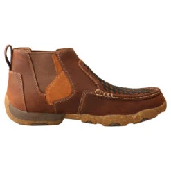 'Twisted X' Men's 4" Chelsea Basket Weave Driving Moc - Oiled Saddle -Outdoor Clothing Store MDMG005 RT 4800x4800 95517.1618263309 1024x1024@2x