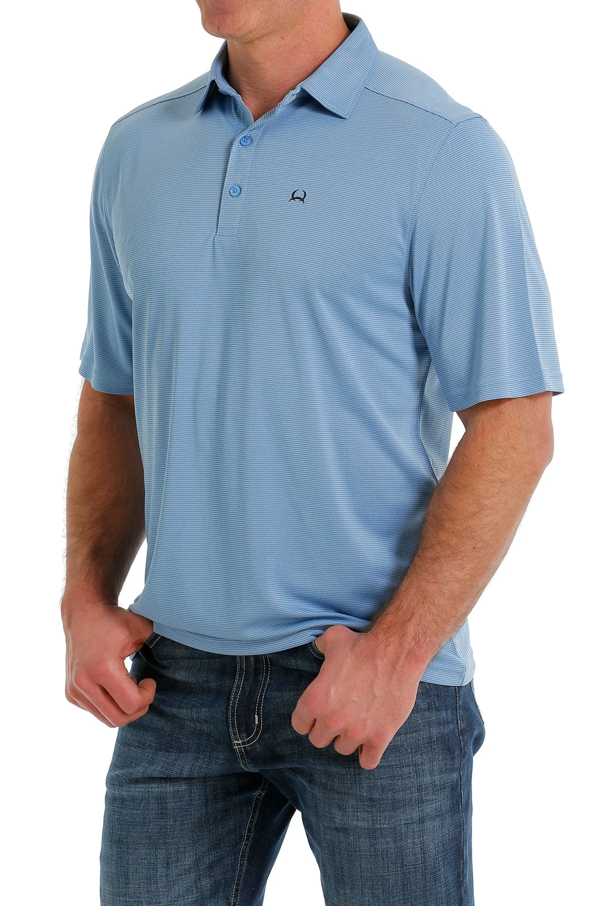 'Cinch' Men's ArenaFlex Polo - Light Blue 'Cinch' Men's ArenaFlex Polo - Light Blue -Outdoor Clothing Store MTK1863024