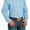 'Cinch' Men's Stretch Diamond Print Classic Fit Button Down - Blue / White -Outdoor Clothing Store MTW1105540 3 1024x1024@2x