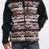 'Cinch' Men's Bonded Jacket - Navy Aztec -Outdoor Clothing Store MWJ1583001 1 1024x1024@2x
