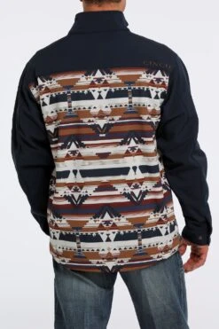 'Cinch' Men's Bonded Jacket - Navy Aztec -Outdoor Clothing Store MWJ1583001 3 1024x1024@2x