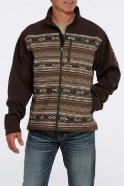 'Cinch' Men's Bonded Jacket - Brown Aztec -Outdoor Clothing Store MWJ1583002 1 1024x1024@2x