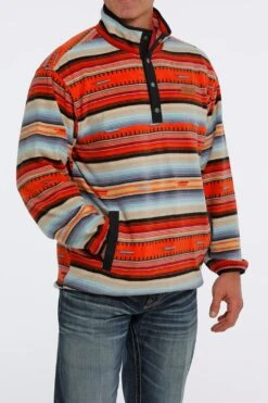 'Cinch' Men's Polar Fleece Pullover - Multi