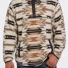 'Cinch' Men's Polar Fleece Pullover - Cream -Outdoor Clothing Store MWK1514014 1 1024x1024@2x
