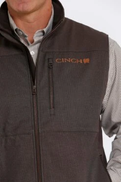 'Cinch' Men's Bonded Vest - Brown -Outdoor Clothing Store MWV1515013 4 1024x1024@2x