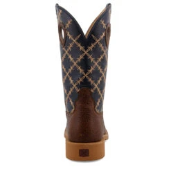 'Twisted X' Men's 12" Tech X Western Square Toe - Rustic Brown/ Navy -Outdoor Clothing Store MXTR004.04 4800x4800 R 1024x1024@2x