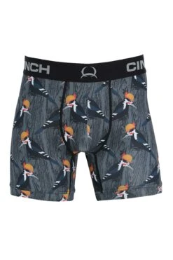 'Cinch' Men's 6" Woodpecker Boxer Brief - Grey -Outdoor Clothing Store MXY6002021 1024x1024@2x