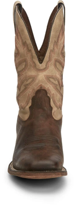 'Nocona' Men's 11" Henry Western Square Toe - Antiqued Brown Cowhide / Vintage Stone -Outdoor Clothing Store NCA 008 HR5570 1024x1024@2x