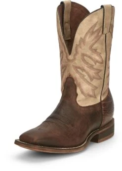 'Nocona' Men's 11" Henry Western Square Toe - Antiqued Brown Cowhide / Vintage Stone -Outdoor Clothing Store NCA 023 HR5570 1024x1024@2x