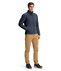 'The North Face' Men's Stretch Down Stowable Jacket - Aviator Navy 5 'The North Face' Men's Stretch Down Stowable Jacket - Aviator Navy -Outdoor Clothing Store NF0A3Y56 RG1 model34 1024x1024@2x