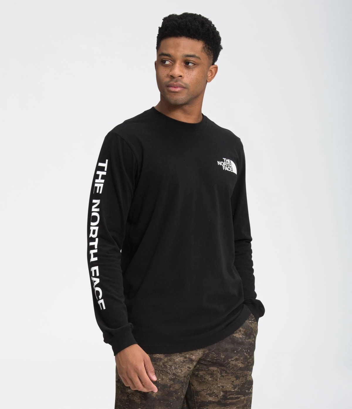 'The North Face' Men's Long Sleeve Hit T-Shirt - TNF Black 'The North Face' Men's Long Sleeve Hit T-Shirt - TNF Black -Outdoor Clothing Store
