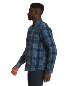 'The North Face' Men's Campshire Flannel - Shady Blue 4 'The North Face' Men's Campshire Flannel - Shady Blue -Outdoor Clothing Store NF0A4QPM 9F0 model34 1024x1024@2x