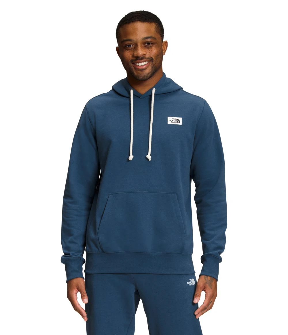'The North Face' Men's Heritage Patch Pullover Hoodie - Shady Blue 'The North Face' Men's Heritage Patch Pullover Hoodie - Shady Blue -Outdoor Clothing Store