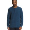 'The North Face' Men's Waffle Henley - Shady Blue -Outdoor Clothing Store NF0A7USJ HDC hero 1024x1024@2x