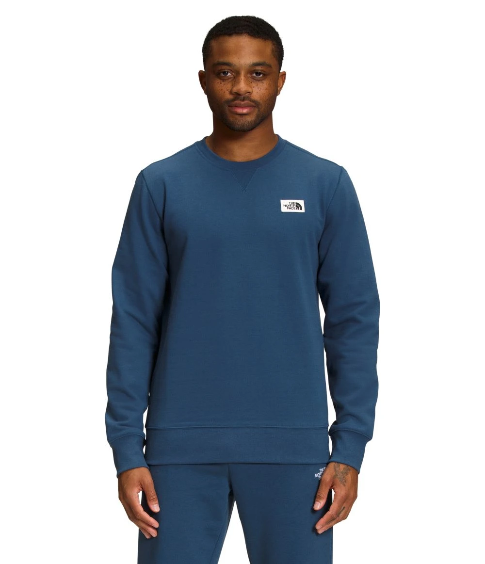 'The North Face' Men's Heritage Patch Crew - Shady Blue 'The North Face' Men's Heritage Patch Crew - Shady Blue -Outdoor Clothing Store