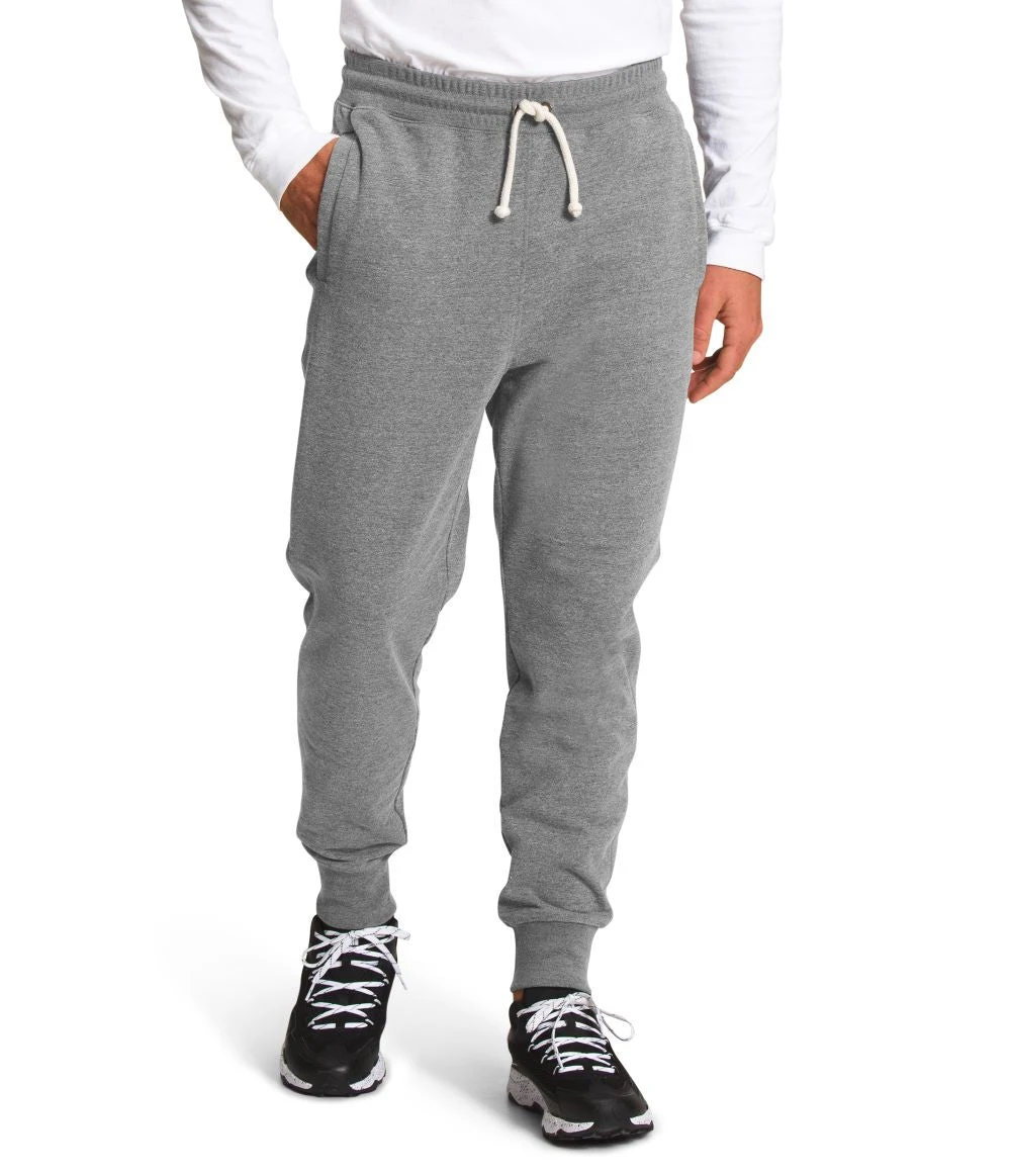 'The North Face' Men's Heritage Patch Joggers - Medium Grey Heather 'The North Face' Men's Heritage Patch Joggers - Medium Grey Heather -Outdoor Clothing Store