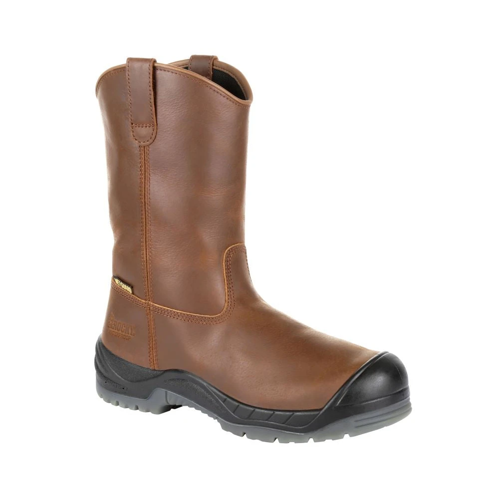 'Rocky' Men's 11" Worksmart Int. Met Guard EH WP Comp Toe - Brown 'Rocky' Men's 11" Worksmart Int. Met Guard EH WP Comp Toe - Brown -Outdoor Clothing Store