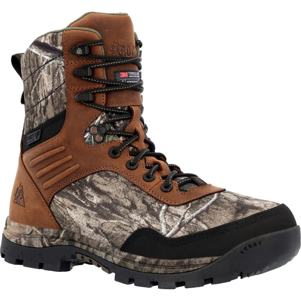 'Rocky' Men's 8" Lynx 800G WP Hunting - Brown / Camo 'Rocky' Men's 8" Lynx 800G WP Hunting - Brown / Camo -Outdoor Clothing Store