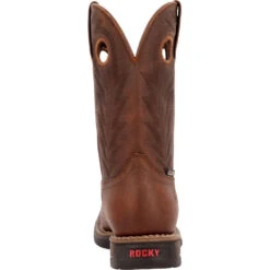 'Rocky' Men's Long Range Western WP Soft Toe - Brown -Outdoor Clothing Store RKW0390 back 1024x1024@2x
