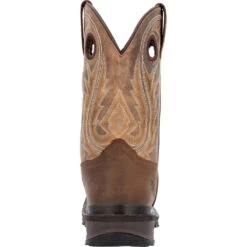 'Rocky' Men's 11" Ram's Horn EH Western Square Toe - Western Dark Brown 6 'Rocky' Men's 11" Ram's Horn EH Western Square Toe - Western Dark Brown -Outdoor Clothing Store RKW0393 back 1024x1024@2x