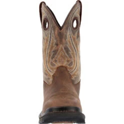 'Rocky' Men's 11" Ram's Horn EH Western Square Toe - Western Dark Brown 5 'Rocky' Men's 11" Ram's Horn EH Western Square Toe - Western Dark Brown -Outdoor Clothing Store RKW0393 front 1024x1024@2x