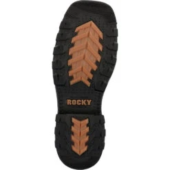 'Rocky' Men's 11" Ram's Horn EH Western Square Toe - Western Dark Brown 4 'Rocky' Men's 11" Ram's Horn EH Western Square Toe - Western Dark Brown -Outdoor Clothing Store RKW0393 outsole 1024x1024@2x