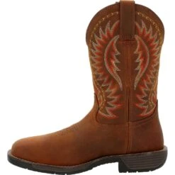 'Rocky' Men's 11" Rugged Trail EH WP Western Square Toe - Brown -Outdoor Clothing Store Rocky Rugged Trail 11 waterproof western work boot RKW0370 4 1024x1024@2x