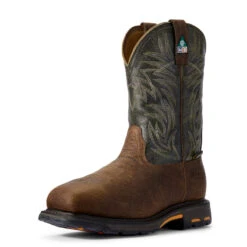 'Ariat' Men's 11" WorkHog MetGuard EH Comp Toe - Ridge Brown -Outdoor Clothing Store S16 MNS WORK Couto 10017174 3 4 front 1024x1024@2x