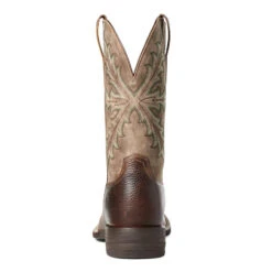 'Ariat' Men's 11" Qualifier Western Square Toe - Wicker -Outdoor Clothing Store S21 MNS WEST 10035901 heel 1024x1024@2x