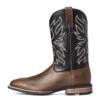 'Ariat' Men's 11" Everlite Vapor Western Square Toe - Ranch Brown / Black Deertan -Outdoor Clothing Store S21 MNS WEST 10035963 side 1024x1024@2x