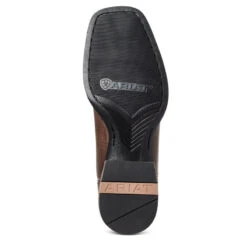 'Ariat' Men's 11" Everlite Vapor Western Square Toe - Ranch Brown / Black Deertan -Outdoor Clothing Store S21 MNS WEST 10035963 sole 1024x1024@2x