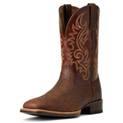 'Ariat' Men's Lasco Ultra Square Toe - Brown / Brown -Outdoor Clothing Store S22 MNS WEST 10040278 3 4 front 1024x1024@2x