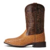 'Ariat' Men's 11" Night Life Ultra Western Square Toe - Ranger Smooth Quill Ostrich / Beam Brown -Outdoor Clothing Store S22 MNS WEST 10040345 side 1024x1024@2x