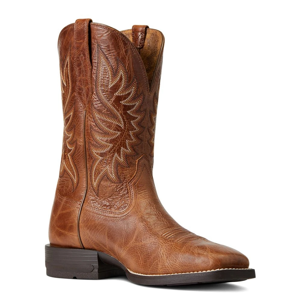 'Ariat' Men's 10.5" Brander Western Square Toe - Dark Tan 'Ariat' Men's 10.5" Brander Western Square Toe - Dark Tan -Outdoor Clothing Store