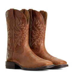 'Ariat' Men's 10.5" Brander Western Square Toe - Dark Tan 7 'Ariat' Men's 10.5" Brander Western Square Toe - Dark Tan -Outdoor Clothing Store S22 MNS WEST 10040408 pair 1024x1024@2x