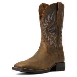 'Ariat' Men's 11" Brander Western Square Toe - Bear Brown -Outdoor Clothing Store S22 MNS WEST 10040409 3 4 front 1024x1024@2x